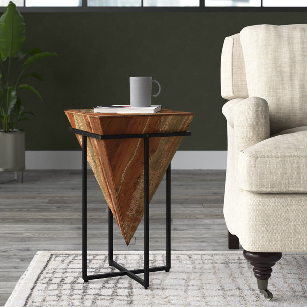 Trent Austin Design® Gupton 26.5'' Tall Solid Wood Pedestal End Table